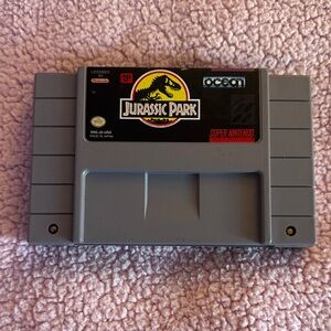 Jurassic Park Super Nintendo Game Cartridge - Gray